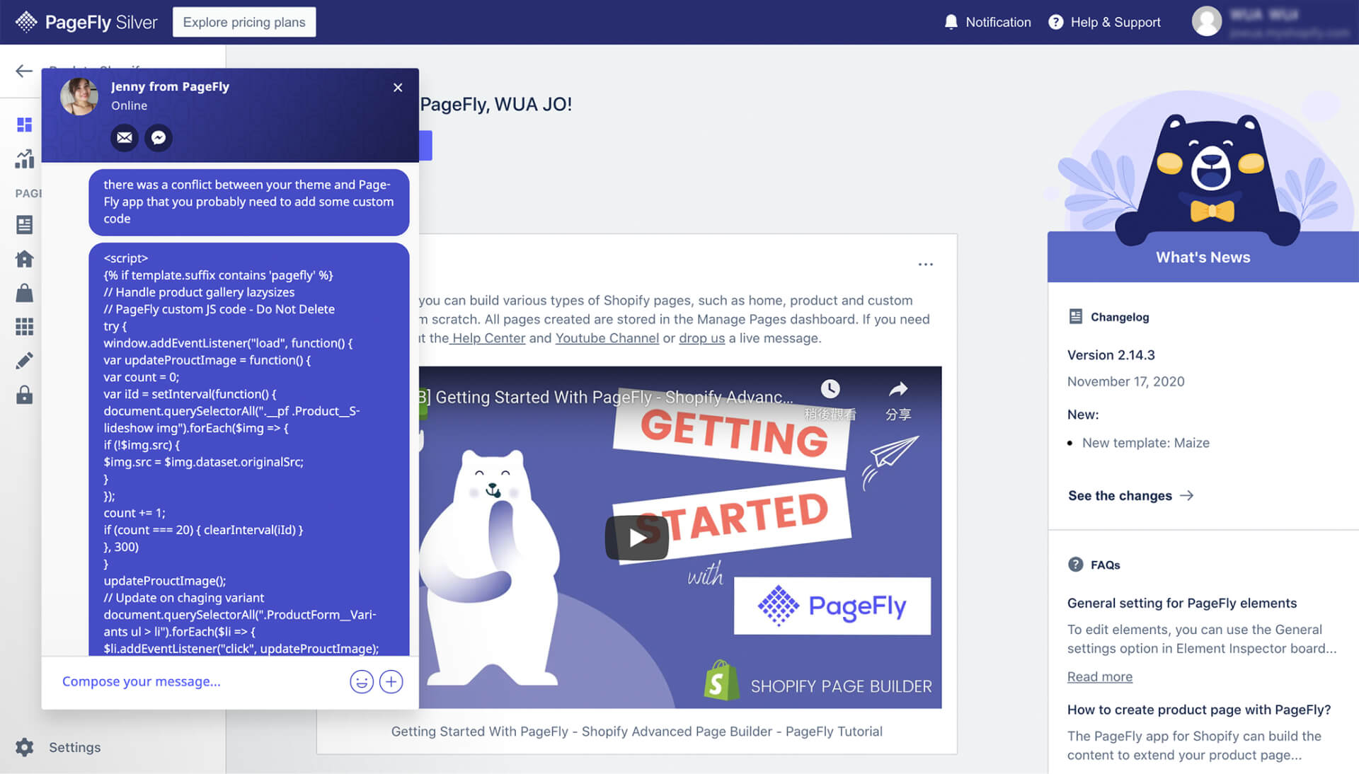 PageFly 即時線上 Live Chat 客服真的很有效率-IrvingLab 爾文實驗室